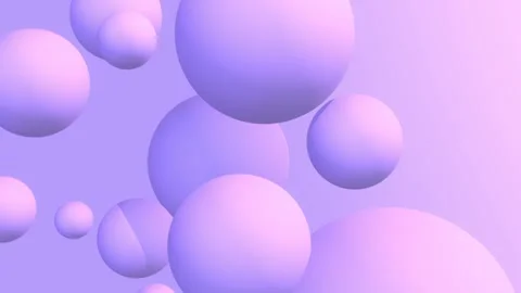 Animated Abstract Floating Purple Spheres Background. Stock Footage 276397128