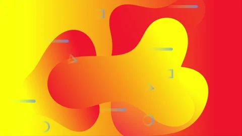 Animated abstract fluid background with nice flaming colors and long lines Stock Footage 313417419