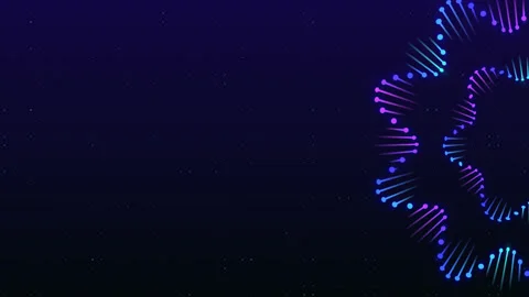 Animated abstract geometric background glowing gradient waves. music equalizer Stock Footage 152294999
