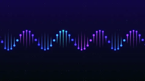 Animated abstract geometric background glowing gradient wave. music equalizer Vidéo 152295001