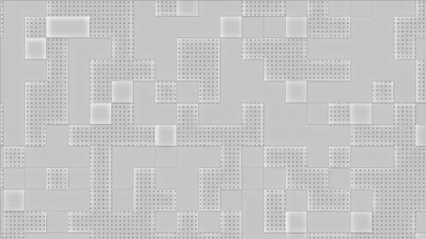 Animated abstract geometric gray background with twinkling particle dots Stock Footage 302222145