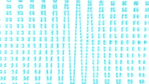 Animated Abstract Glowing Blue Particles on a White Background 库存影片 129289103