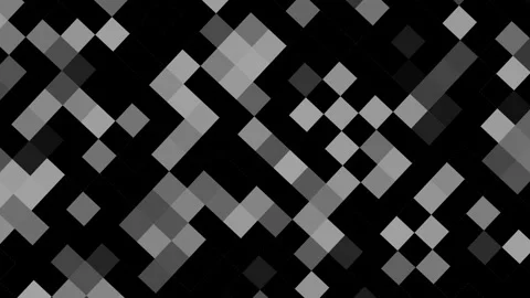 Animated Abstract Gray Diamond Pattern Mosaic Stock Footage 308139158
