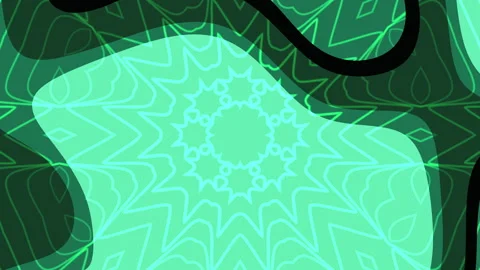 Animated Abstract green black gradient background geometric digital pattern Stock Footage 346380541