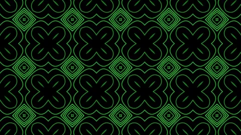 Animated abstract green geometric pattern on a black background for visual .. Stock Footage 320103505