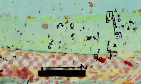 Animated Abstract Grunge Texture Background Stock Footage 294182970