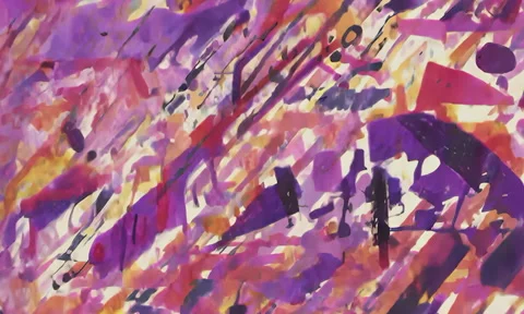 Animated Abstract Grunge Texture Visual Stock Footage 294187962