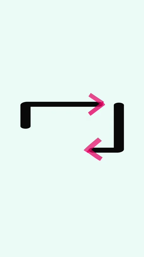 Animated abstract loop showing directional arrows reversing motion vertical.. Stock Footage 321626941