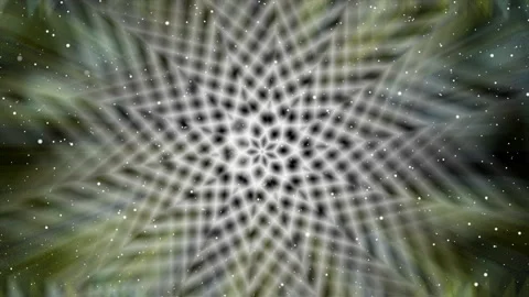 Animated Abstract mandala flower Background Stock Footage 189350483
