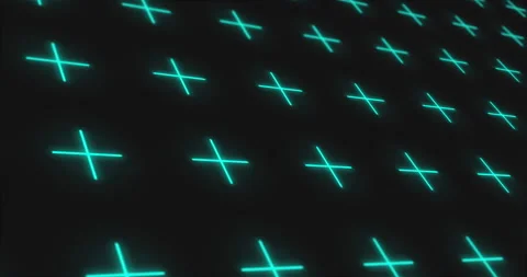 Animated abstract moving background, blue plus sign glow in the dark 動画素材 135261565