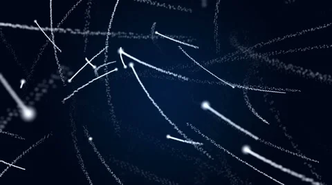 Animated abstract particles splines Stock Footage 51788399