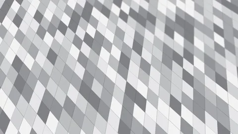 Animated abstract pattern with geometric elements in white-gray tones Stock Footage 233393674