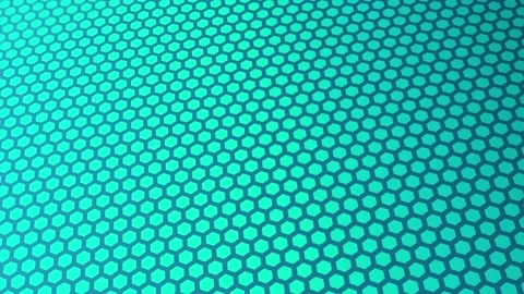 Animated abstract pattern with geometric elements in blue-green tones Stock Footage 233393711