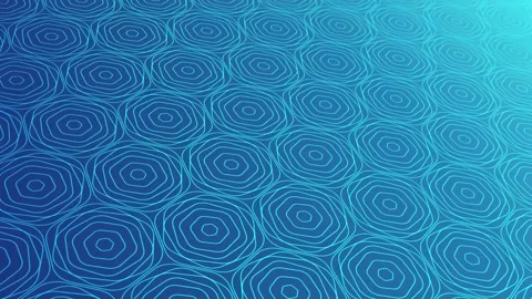 Animated abstract pattern with geometric elements shape of a rose blue Stock Footage 233554457