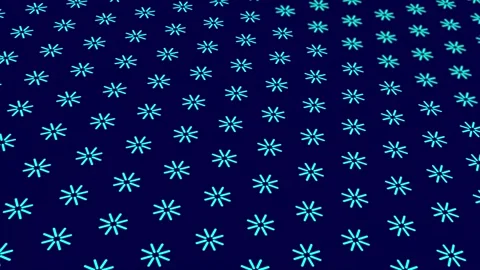 Animated abstract pattern with geometric elements in blue tones Stock Footage 233554660