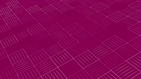 Animated abstract pattern With geometric elements in pink Stock Footage 233554762