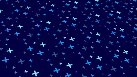 Animated abstract pattern with geometric elements in blue tones Stock Footage 233631771