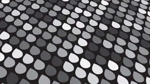 Animated abstract pattern with geometric elements in white-gray tones Stock Footage 233631791
