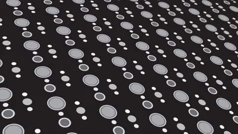 Animated abstract pattern with geometric elements in white-gray tones Stock Footage 233631792