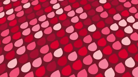 Animated abstract pattern with geometric elements in red tones Stock Footage 233631804