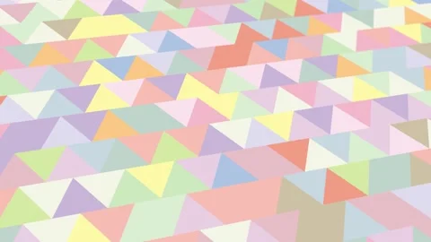 Animated abstract pattern with geometric elements in pastel tones Stock Footage 233631855