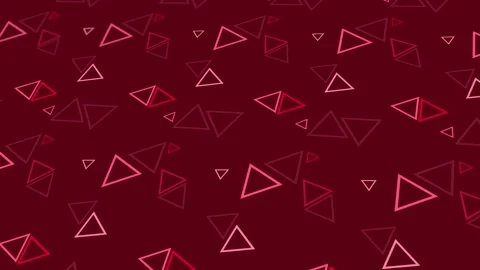 Animated abstract pattern with geometric elements in red tones Stock Footage 233631861