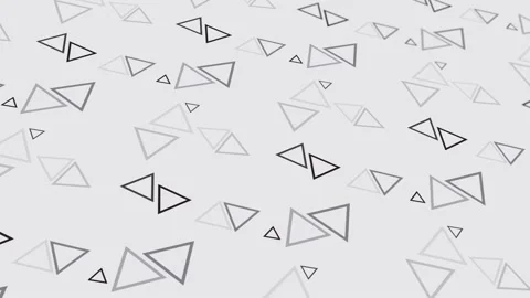 Animated abstract pattern with geometric elements in white-gray tones Stock Footage 233631874