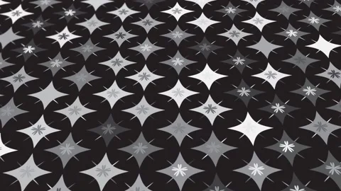 Animated abstract pattern with geometric elements in black-gray tones Stock Footage 233631908