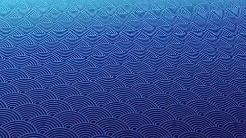 Animated abstract pattern with geometric elements in blue tones Stock Footage 233631921