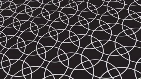 Animated abstract pattern with geometric elements in black-gray tones Stock Footage 233632012