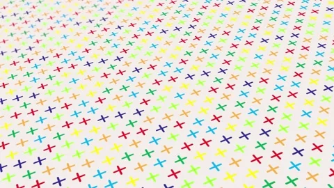 Animated abstract pattern with geometric elements in multicolored Stock Footage 233783452