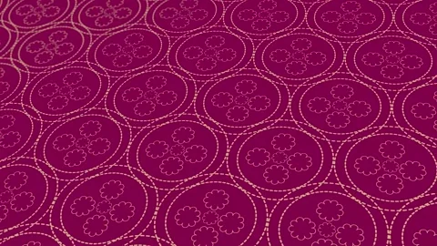 Animated abstract pattern with geometric elements in pink-gold tones Stock Footage 233783890