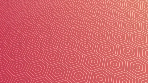 Animated abstract pattern with geometric elements in pink-gold tones Stock Footage 233783957