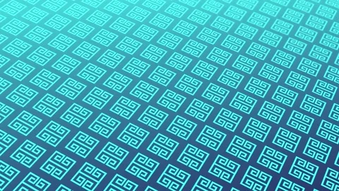 Animated abstract pattern with geometric elements in blue tones 스톡 동영상 233784008