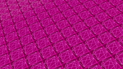 Animated abstract pattern with geometric elements in pink tones 스톡 동영상 233784031