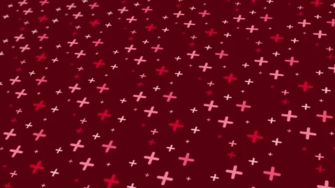 Animated abstract pattern with geometric elements in red tones 스톡 동영상 233784038