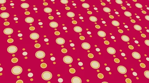 Animated abstract pattern with geometric elements in red tones Stock Footage 233784050