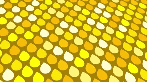 Animated abstract pattern with geometric elements in yellow-orange tones Stock Footage 233784083