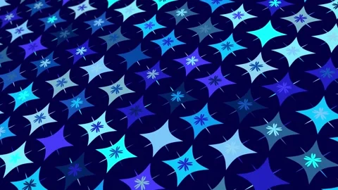 Animated abstract pattern with geometric elements in blue tones 스톡 동영상 233784142