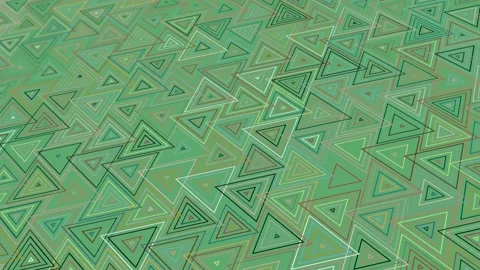 Animated abstract pattern with geometric elements in green-blue tones 스톡 동영상 233784161
