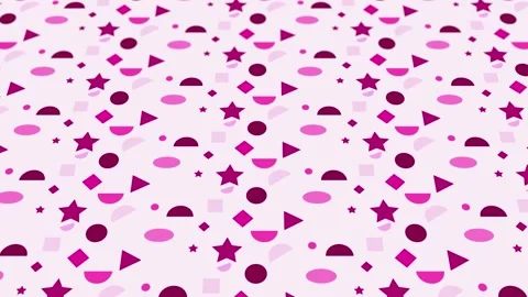 Animated abstract pattern with geometric elements in pink tones 스톡 동영상 233784188