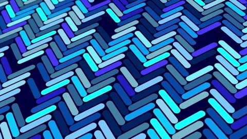 Animated abstract pattern with geometric elements in blue tones Stock Footage 233784215