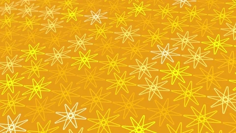 Animated abstract pattern with geometric elements in yellow-orange tones 스톡 동영상 233784266