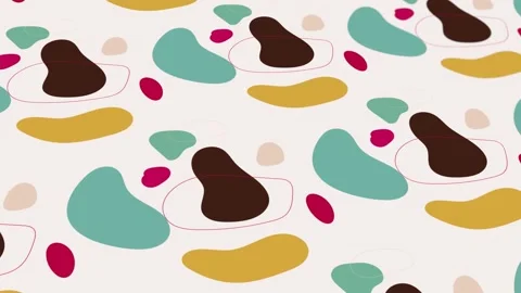 Animated abstract pattern with geometric elements in multicolored tones 스톡 동영상 233784309