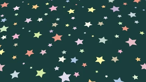 Animated abstract pattern with star geometric elements. multicolored green Stock Footage 233554623