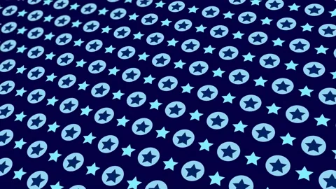 Animated abstract pattern with star geometric elements. blue gradient Stock Footage 233631762