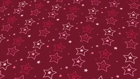 Animated abstract pattern with star geometric elements. red Stock Footage 233783669