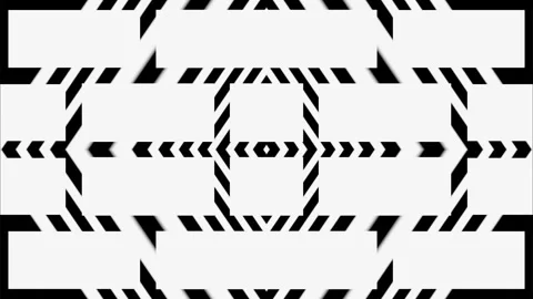 Animated abstract patterns. Looped graphic background of geometric objects. Pale Stock Footage 247236007