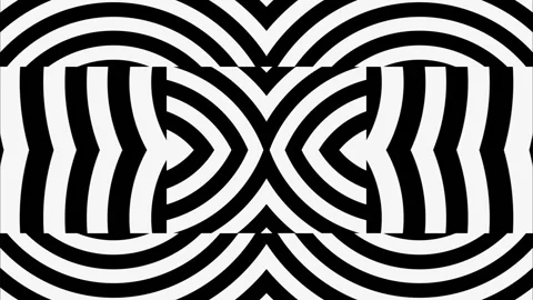 Animated abstract patterns. Looped graphic background of geometric objects. Pale Stock Footage 247236026