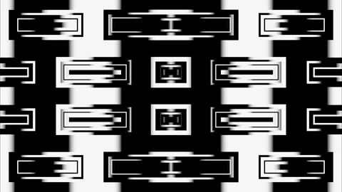 Animated abstract patterns. Looped graphic background of geometric shapes. Palet Stock Footage 247236041